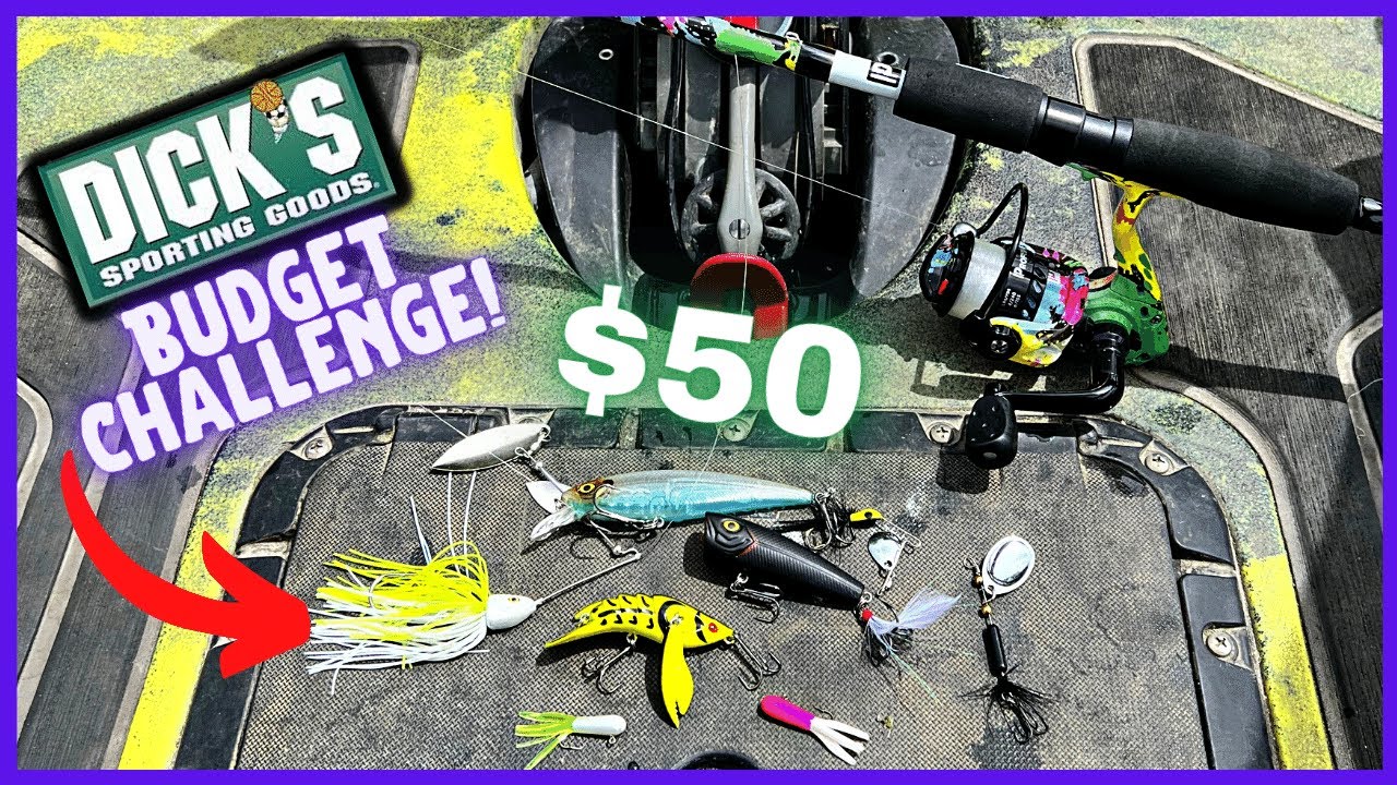 $50 Dicks Sporting Goods BUDGET Fishing Challenge