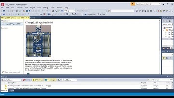 Atmega328p Xplained mini: LED Blinking Program