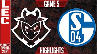 G2 vs S04 Highlights Game 5 | LEC Spring 2021 Round 1 | G2 Esports vs Schalke 04 G5