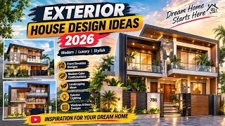 Best Exterior House Design Ideas 2026 | Modern Luxury House Exterior & Front Elevation #exterior