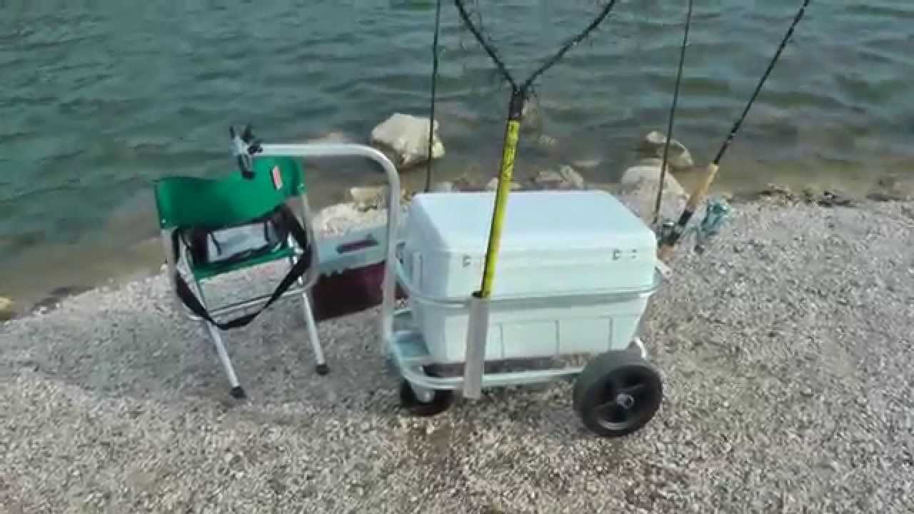 Best Catfishing Surf cart beach cart for lake jetty's handicap docks by