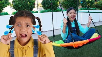 Ellie & Charlotte Taking Turns Challenge at the Park thumbnail