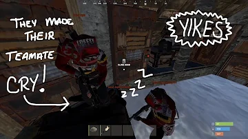 Making Salty Clans RAGE and YELL AT EACHOTHER (he cried and disconnected) | RUST TROLLING