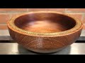 Woodturning - Sapele with Epoxy Resin and Brass Inlay