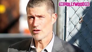Matthew Fox Who Plays Jack Shephard On 'Lost' Arrives At Jimmy Kimmel Live! Studios In Hollywood
