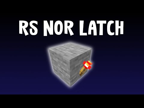 Red Stone RS Nor Latch Tutorial! | Minecraft Tips & Tricks