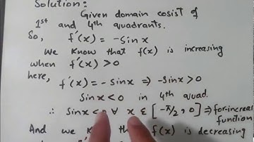 How to solve Increasing/Decreasing Function using Derivative, Tutorial in Urdu/Hindi