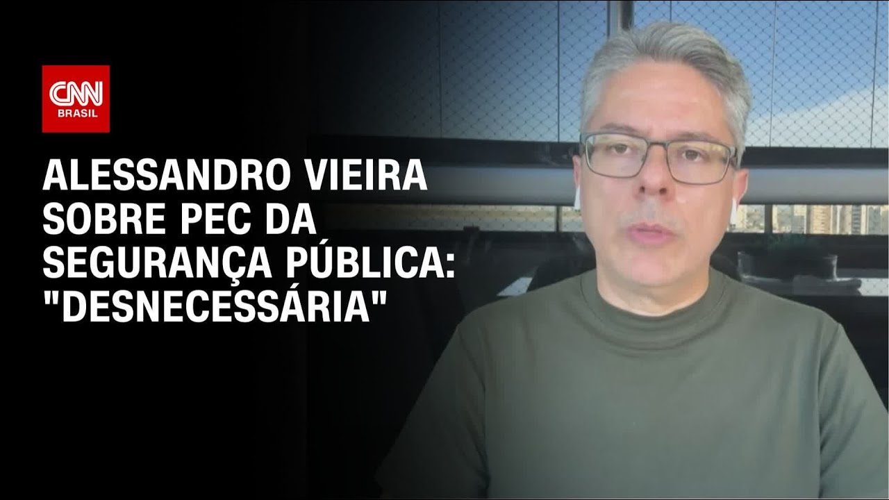 Governo não precisa da PEC da Segurança para atuar com os estados, diz Alessandro Vieira | CNN 360º