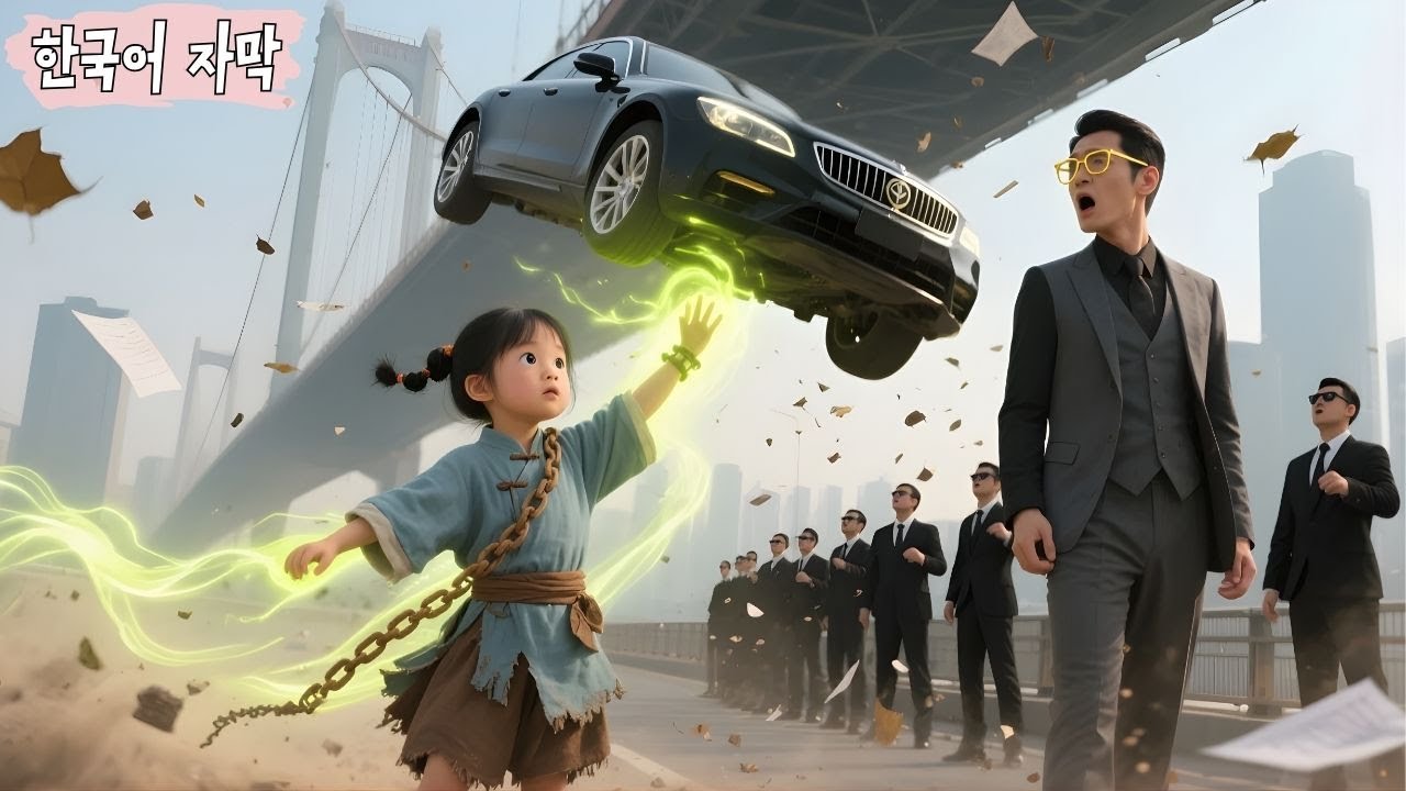 산에서 내려온 꼬마 소녀는 아빠를 찾으러 오던 중, 맨손으로 승용차를 들어 올려 부유한 CEO를 구해냈다.