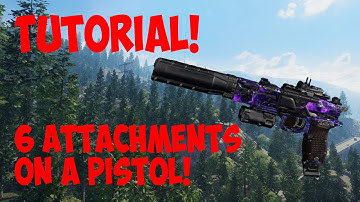 Call of Duty Black ops 3 Glitch! Get 6 attachments on a pistol!!