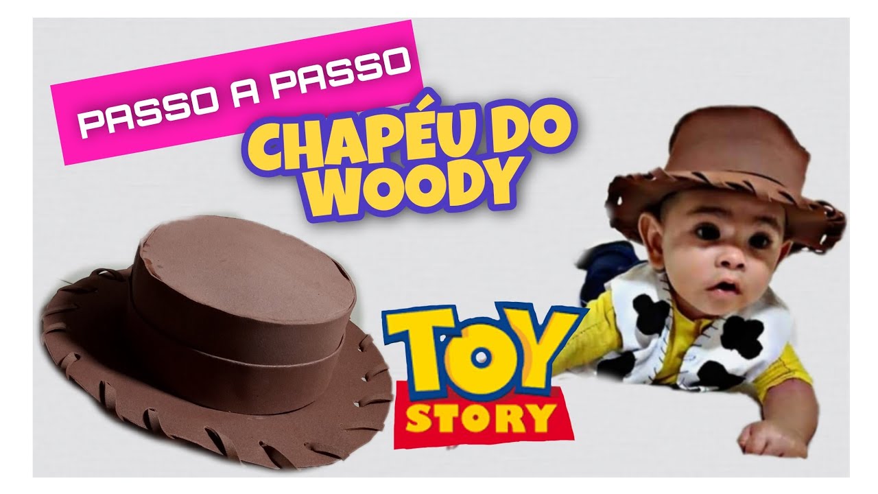 CHAPÉL DO WOODY SEM COSTURA DIY