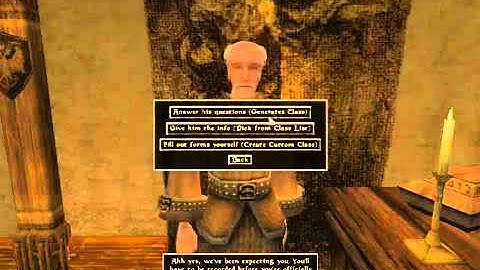 Lets Interactively Play Morrowind Part 1 Character Creation part 1 of 2)