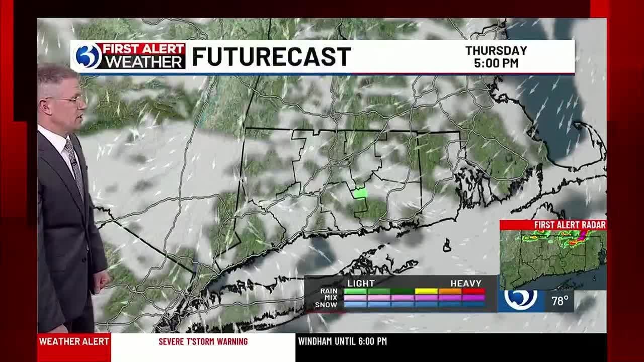 FORECAST: Chance for isolated showers on Thursday - YouTube