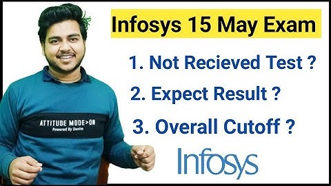 Infosys 15 may exam result | Reschedule Mail | Expected Result | Cutoff | Not Received Test Link |
