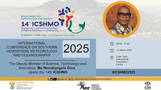 Deputy Minister of the DSTI, Ms Nomalungelo Gina addresses ICSHMO
