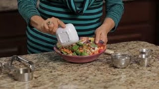 Recipe for Crunchy Veggie Salad With Sweet Honey Dressing : Salad Dressing & Healthy Eating