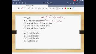 2012PP Econ MC01 (scarcity 稀少性）