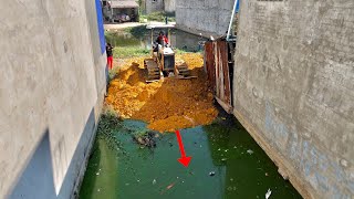 Full Video!! Bulldozer Working Landfill 10 X 35 Meter  This Is Video Development City In Cambodia