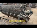 Rotary screentrommel screendrum screen
