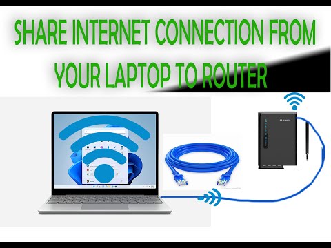How To Share Internet Connection From Laptop using Router