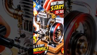 🔥 Tiny FS-L200 Engine Starts in 15 Seconds 😱 | Mini Gas Engine Power #modelengine #modeltuning