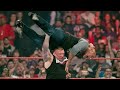 Brock lesnar f5s goldberg before wrestlemania on this day in 2018