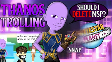 THANOS DELETES MSP?! Trolling as Thanos + Skit! (Very chaotic)