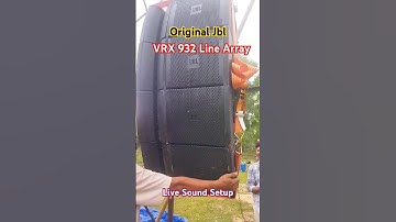 Live Sound Setup // Jbl Line Array VRX 932 Original #shorts