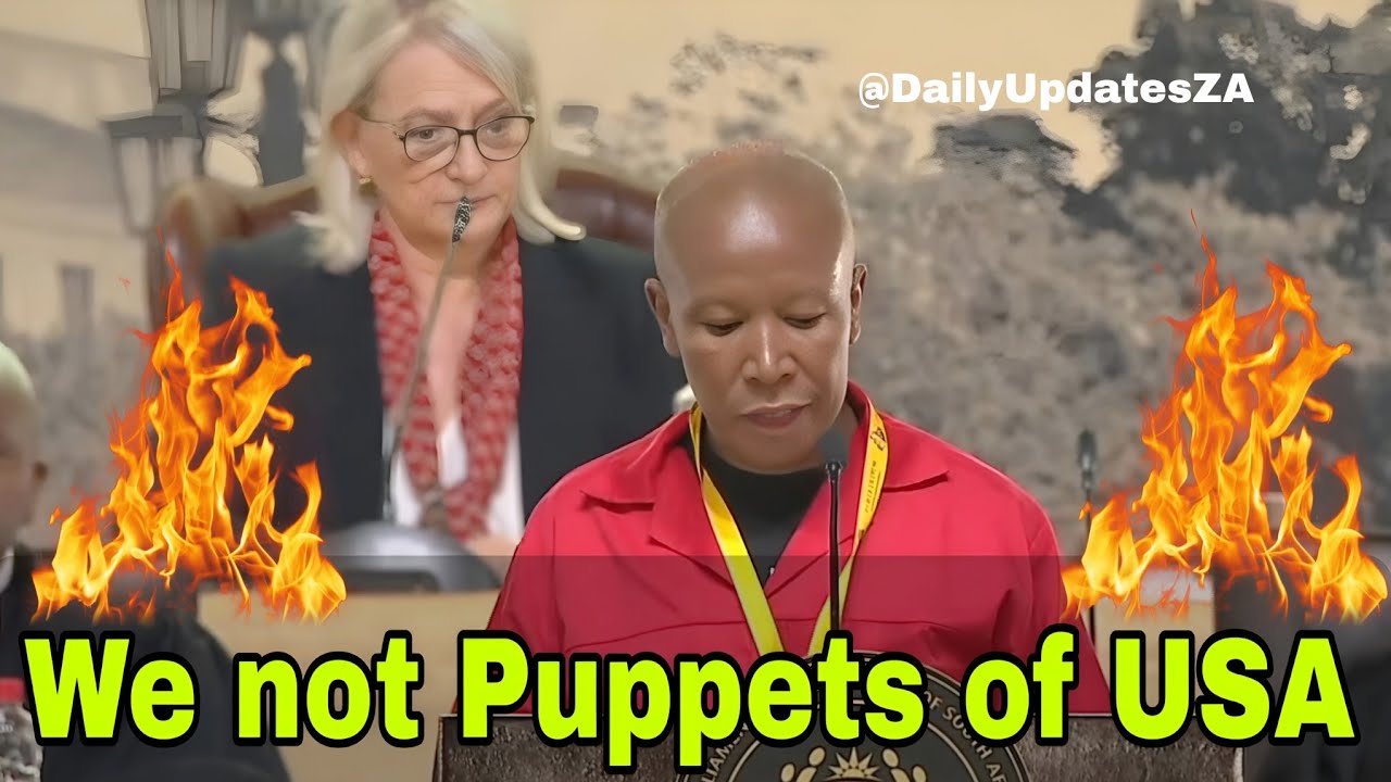 Julius Malema response to Donald Trump. We're not Puppets.