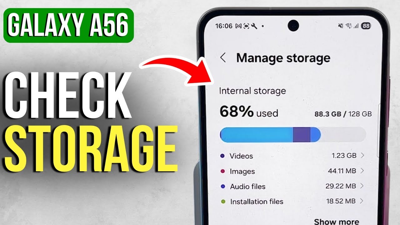 Samsung Galaxy A56 - Simple Guide to Manage Your Storage Space