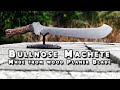 ♻️ Making Bullnose Machete from Wood Planer Blade | Cara Buat Parang Bullnose