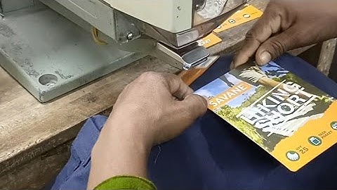 Waist tag attaching machine | How to attach waist or joker tag |