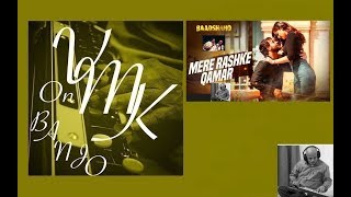 Mere Rashke Qamar Hindi Instrumental Karaoke Cover On Banjo Bulbul Tarang