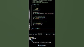 Java IQ #54 - Types of Constructors #javacodinginterviewquestions #javafullstackcourse