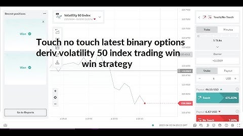 Touch no touch latest binary options deriv volatility 50 index trading win win strategy