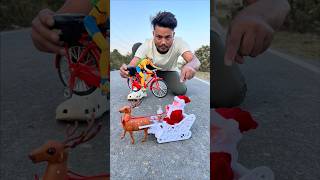 Mini Crash Rc Cycle Santa Sleigh Challenge Unboxing
