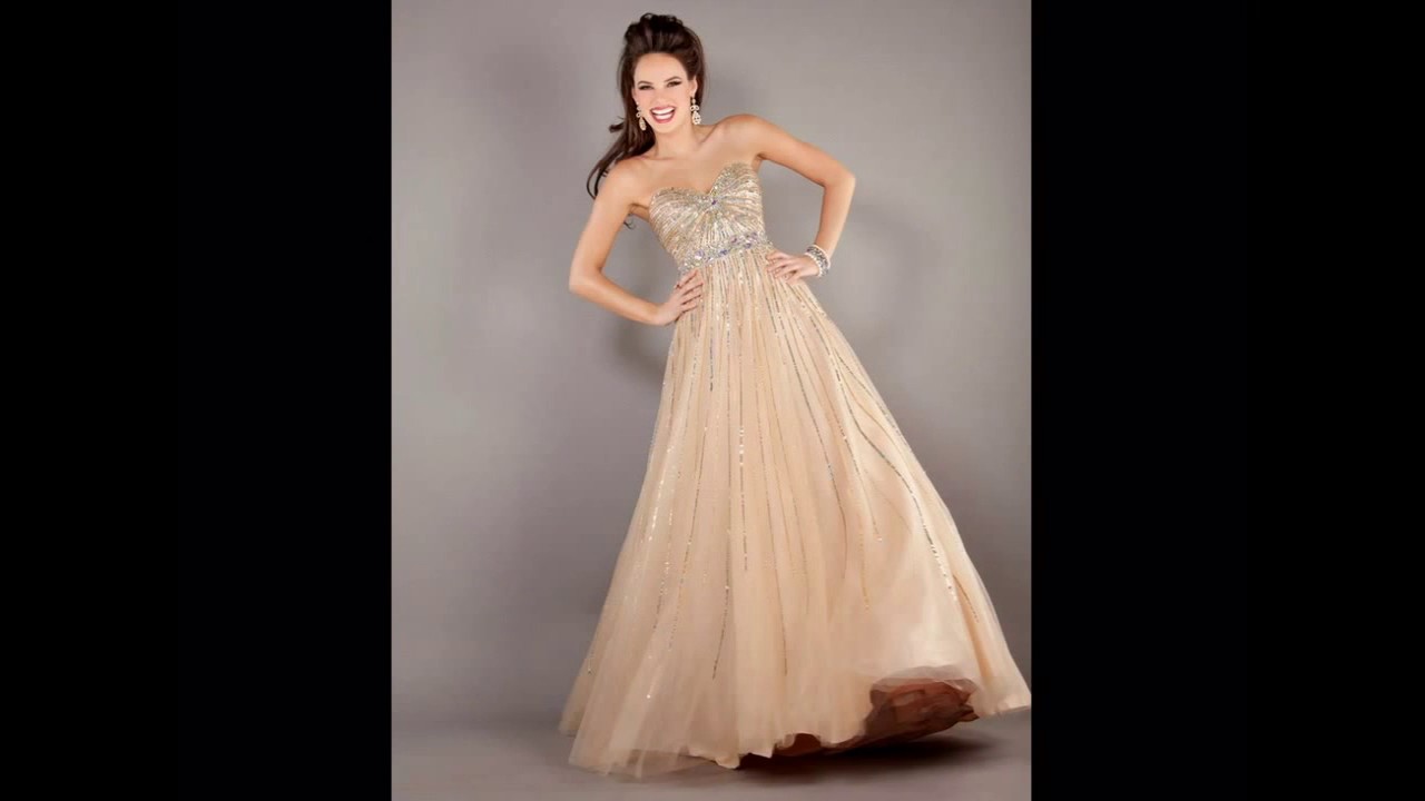 Vestidos largos de gala - YouTube