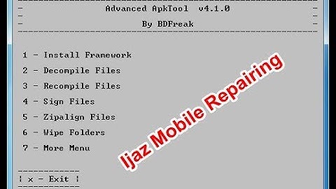 Advanced Apk Tool V4.1.0 For Your Apk File Modification