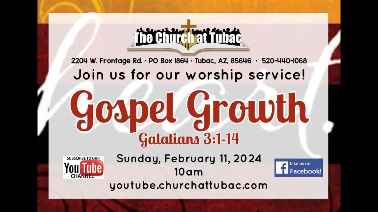 Feb 11, 2024 Service |  Gospel Growth