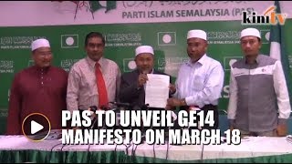 PAS to launch GE14 manifesto this Sunday