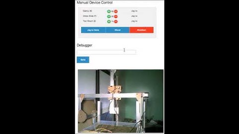 Farmbot First Movements via Browser