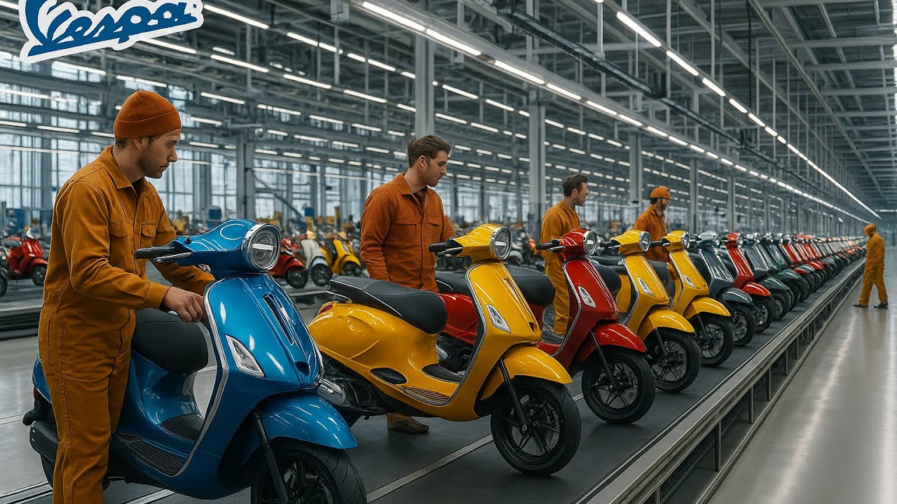 Así se HACEN las MOTOS VESPA: el SECRETO ITALIANO que pocos conocen