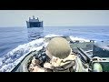 US Marines Assault Amphibious Vehicle Boards Philippine Navy Landing Platform Dock