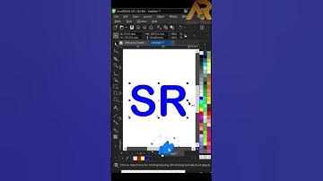 🔥 Create an Awesome "SR" Logo Design in CorelDRAW! 🎨✨ & how to use a blending tool #short