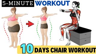 See the Results of this 10 Day Sitting Workout Challenge - Slim Belly & Losing Weight