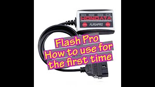Hondata Flash Pro How to use for the First Time
