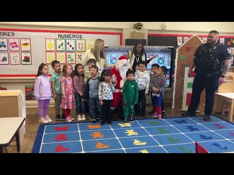 Santa visits Bull Early Education Center