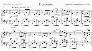 Video thumbnail of "ABRSM Piano 2013-2014 Grade 7 B:1 B1 Bridge Berceuse Sheet Music"