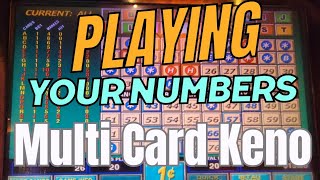 Playing Multi Card Keno with Your Numbers at Silverton Casino