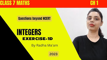 Collins Perfect maths Class 7th | Chapter 1 | Ex.1D